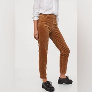 H&M CORDUROY BROWN PANTS